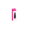 Vibromasseur stimulateur noir 7 vitesses silicone waterproof 